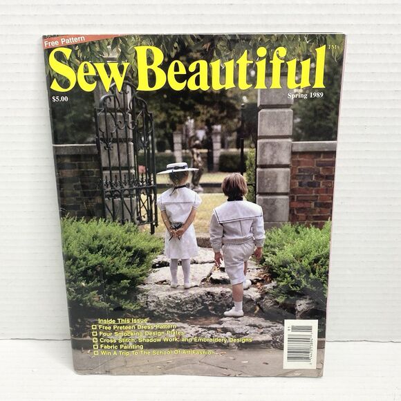 Sew Beautiful Magazine Spring 1987 with Uncut Patterns Insert Smocking Designs - Picture 1 of 8